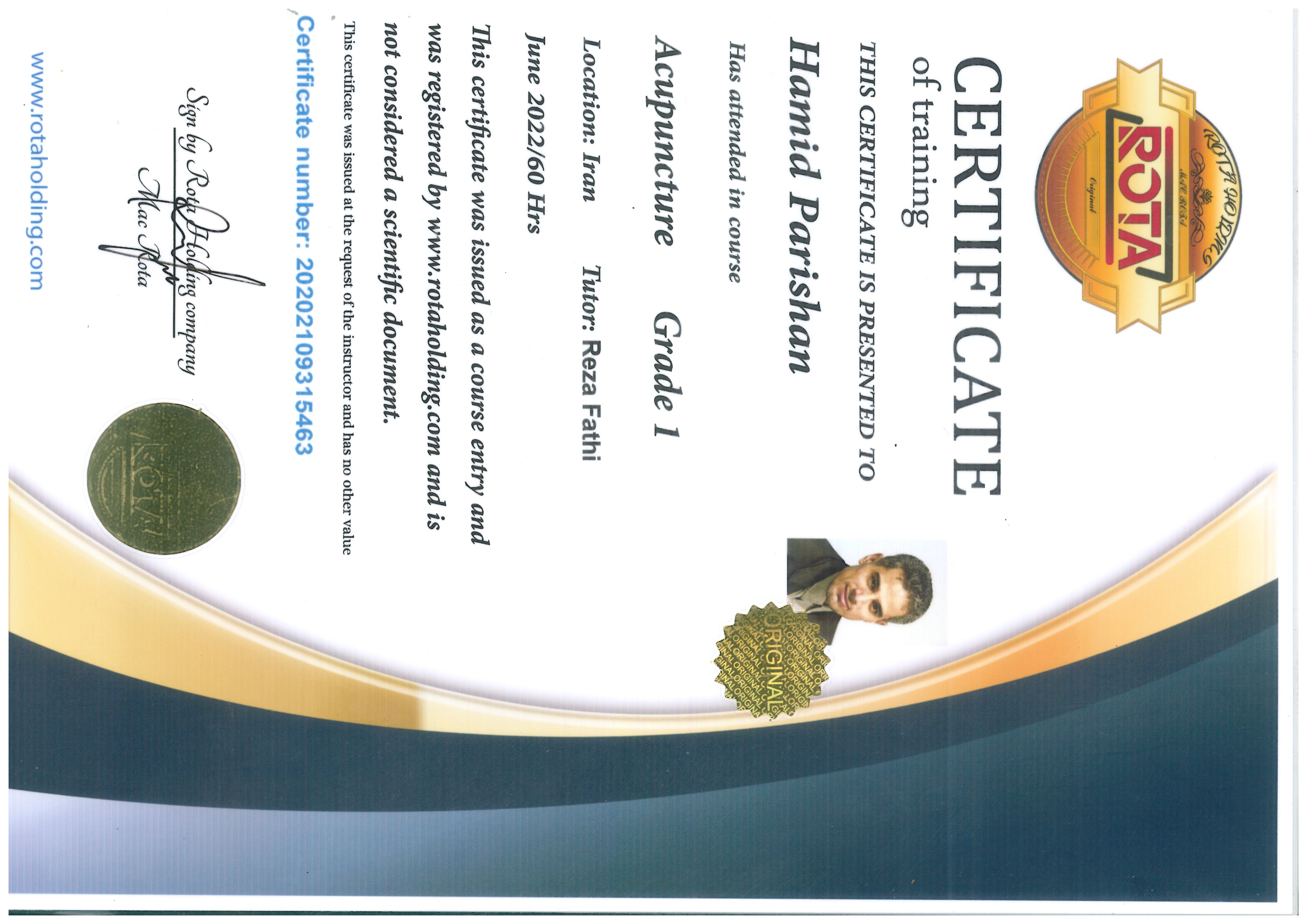 مدرک بین‌المللی طب سوزنی